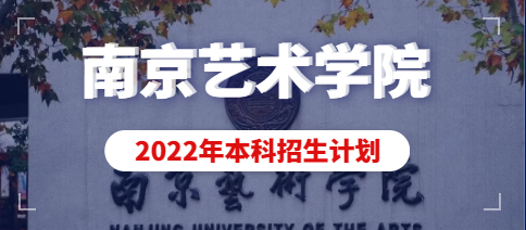 2022年南京艺术学院本科专业拟招生计划