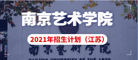 南京艺术学院2021年江苏省本科专业招生计划